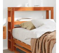 Vidaxl Tête De Lit Avec Étagères Marron Cire 90 Cm Bois Massif De Pin Marron