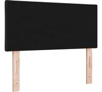 vidaXL Tête de lit avec lampes LED à bandes Noir 90 cm Tissu