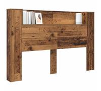 vidaXL Tête de lit avec LED en bois ancien 160 cm