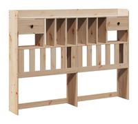 vidaXL Tête de lit 140 cm avec rangement en bois massif de pin