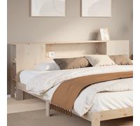 Vidaxl Tête De Lit Avec Rangement 180 Cm Bois Massif De Pin Marron