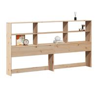 vidaXL Tête de lit avec Rangement 200 cm Bois Massif de pin, tête de lit en Bois, tête de lit avec Rangement, tête de lit sur Pied