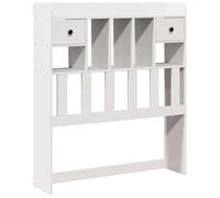 vidaXL Tête de lit avec Rangement Blanc 90 cm Bois Massif de pin