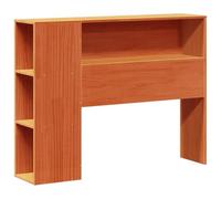 vidaXL Tête de lit avec Rangement Cire Marron 75 cm Bois Massif de pin, tête de lit en Bois, tête de lit avec Rangement, tête de lit sur Pied