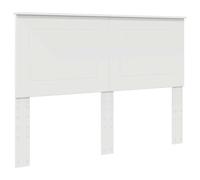 vidaXL Tête de lit avec tête de lit Blanc 140 cm Bois d'ingénierie, Tête de lit Moderne, rectangulaire, Bois Solide, Design Simple, Pratique, Facile à Nettoyer, Usage intérieur