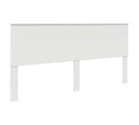 vidaXL Tête de lit 200 cm – Bois d'ingénierie blanc, design contemporain, durable, facile à nettoyer