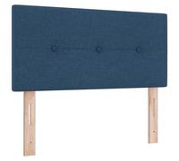 vidaXL Tête de lit avec tête de lit Bleu 80 cm Tissu, Décor de Chambre Moderne, tête de lit rembourrée réglable, Cadre de lit stylé et Gain de Place