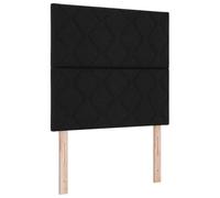 vidaXL Tête de lit avec tête de lit Noir 90 cm Cuir synthétique, Tête de lit rectangulaire Ajustable en Mousse, Design épuré, Meuble Tendance pour Un Joli Style de Chambre