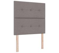 vidaXL Tête de lit avec tête de lit Taupe 100 cm Tissu, Décor de Chambre Moderne, tête de lit rembourrée réglable, Cadre de lit stylé et Gain de Place