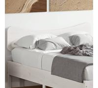 Vidaxl Tête De Lit Blanc 120 Cm Bois Massif De Pin Blanc
