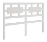 vidaXL Tête de Lit Accessoire de Lit Meuble de Chambre à Coucher Tête de Cadre de Lit Double Intérieur Blanc 140,5x4x100 cm Bois Massif de Pin