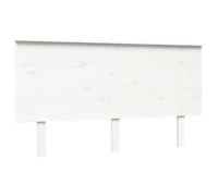 Tête de lit Blanc 144x6x82,5 cm Bois massif de pin blanc G