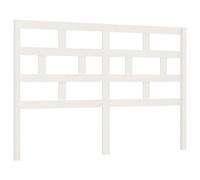 Tête de Lit Blanc 206x4x100 cm Bois Massif de Pin Adulte Chambre Maison vidaXL
