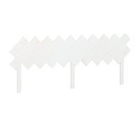 Vidaxl Tête De Lit Blanc 196x3x80,5 Cm Bois Massif De Pin Multicolore