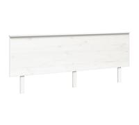 Vidaxl Tête De Lit Blanc 204x6x82,5 Cm Bois Massif De Pin Multicolore