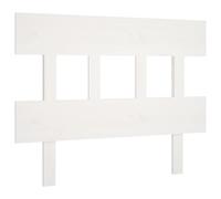 Tête de Lit Meuble de Chambre à Coucher Accessoire de Lit Simple Tête de Cadre de Lit Intérieur Blanc 93,5x3x81 cm Bois Massif de Pin