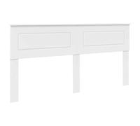 vidaXL Tête de lit Blanc Bois d'ingénierie, Déco de Chambre Moderne, tête de lit rectangulaire, mobilier Durable, Style épuré, Vie Urbaine, Design Chic