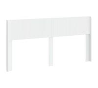vidaXL Tête de lit Blanc PB, Chambre, Tête de lit Moderne en Bois aggloméré, Style à Lattes, Décor Tendance, Élément Pratique pour Un Espace Contemporain