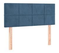 Vidaxl Tête De Lit Bleu Foncé 100x5x78/88 Cm Velours Bleu