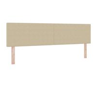vidaXL Tête de Lit Capitonnée Design Bas en Vert Gris Clair | Cadre en Bois de Pin Massif Tissu Texturé Doux Corduroy Monté au Mur Meuble de Chambre Moderne Décor Adulte Capitonnage Contemporain