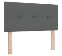 vidaXL tête de lit capitonnée Gris foncé 100 cm en Tissu