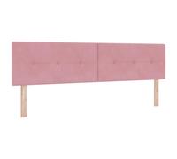 vidaXL Tête de Lit Capitonnée Rose Moderne | Hauteur Réglable Design Bois Durable Idéal Pour Chambre Élégante Et Optimisation de l'Espace Tête de Lit Murale Accessoires Bois Confort Boutons Décoratifs