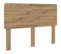 vidaXL Tête de lit Chêne artisanal 140 cm – Bois d'ingénierie, têtière moderne, forme rectangulaire