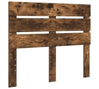 vidaXL Tête de lit Chêne fumé 120 cm Bois d'ingénierie, Style de chambre moderne, design de tête de lit rectangulaire, accessoires de lit durables, linge de lit contemporain pour votre espace de somme