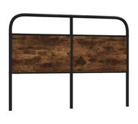 Vidaxl Tête De Lit Chêne Fumé 140 Cm Acier Et Bois D'ingénierie Multicolore