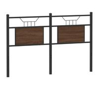 vidaXL Tête de lit chêne Marron 137 cm Bois d'ingénierie et Acier, Panneau de tête, tête de lit pour lit Double, tête de lit Double