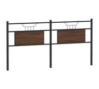 vidaXL Tête de lit chêne Marron 180 cm Bois d'ingénierie et Acier, Panneau de tête, tête de lit pour lit Double, tête de lit Double