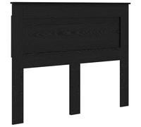 vidaXL Tête de lit Chêne Noir 120 cm Bois d'ingénierie, Tête de lit Moderne, Meuble Robuste, Design rectangulaire, Lignes épurées, déco Fonctionnelle, idées pour Votre pièce