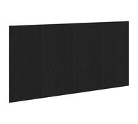 vidaXL Tête de lit Chêne Noir 160 x 1,5 x 80,5 cm Bois d'ingénierie, Tête de lit Tendance, Murale et Moderne, Design Fonctionnel, Accessoire Compact, déco Douillette