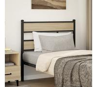 Vidaxl Tête De Lit Chêne Sonoma 107 Cm Fer Et Bois D’Ingénierie Multicolore