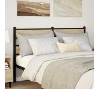 Vidaxl Tête De Lit Chêne Sonoma 150 Cm Fer Et Bois D’Ingénierie Multicolore