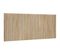 vidaXL Tête de lit murale pour lit double Chêne Sonoma 200x1,5x80 cm Bois d'ingénierie