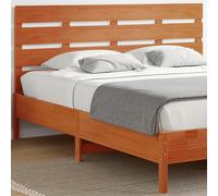 vidaXL Tête de Lit, Accessoire de Lit avec Pieds, Tête de Cadre de Lit, Meuble de Chambre à Coucher, Cire Marron 180 cm Bois Massif de Pin