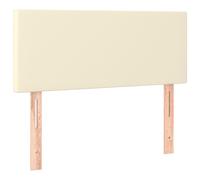 vidaXL Tête de lit Crème 100x5x78/88 cm Similicuir