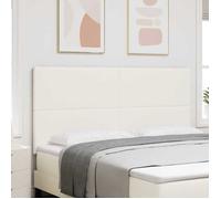 vidaXL Tête de lit Moderne 180 cm Crème – simili cuir rembourré, réglable pour lit King