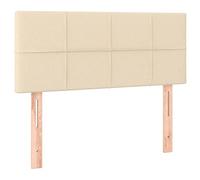 vidaXL Tête de lit Meuble de chambre à coucher Crème Tissu 80x5x78/88 cm