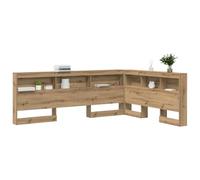 Vidaxl Tête De Lit De Rangement Avec Étagère Chêne Artisanal 140 Cm