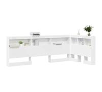 Vidaxl Tête De Lit De Rangement Blanc 80 Cm Bois D'ingénierie