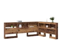 vidaXL Tête de lit de rangement 160 cm Bois ancien – Bois d'ingénierie, design moderne