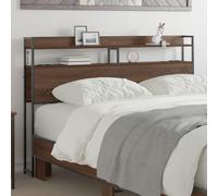 vidaXL Tête de lit de rangement Chêne marron 120 cm Bois d'ingénierie
