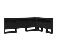 vidaXL Tête de lit de rangement Chêne noir 120 cm Bois d'ingénierie