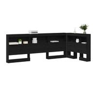 Vidaxl Tête De Lit De Rangement Chêne Noir 80 Cm Bois D'ingénierie