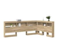 vidaXL Tête de lit de Rangement Chêne Sonoma 120 cm Bois d'ingénierie, Tête de lit, Design Moderne, Solutions de Rangement, rectangulaire, Ample, Meuble Contemporain, organisateurs de Chambre