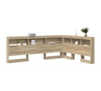 vidaXL Tête de lit de Rangement Chêne Sonoma 140 cm Bois d'ingénierie, Tête de lit, Design Moderne, Solutions de Rangement, rectangulaire, Ample, Meuble Contemporain, organisateurs de Chambre