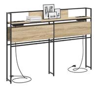 vidaXL Tête de lit de Rangement Chêne Sonoma 150 cm Bois d'ingénierie, Une tête de lit avec Rangement, Meuble Moderne, organise Tout, lit Gain de Place avec Pieds Ajustables.