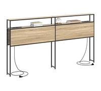 vidaXL Tête de lit de Rangement Chêne Sonoma 180 cm Bois d'ingénierie, Tête de lit Moderne, avec étagères, Rangement Pratique, Design Contemporain, Gain de Place pour Votre Chambre